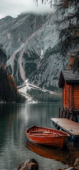山水之间的宁静时光湖畔木屋
